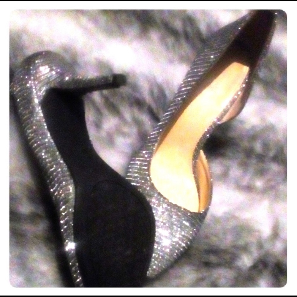 Michael Kors silver pumps